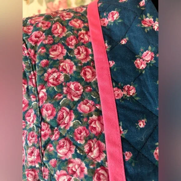 Floral Quilted Jacket with Pink Trim - Picture 3 of 3
